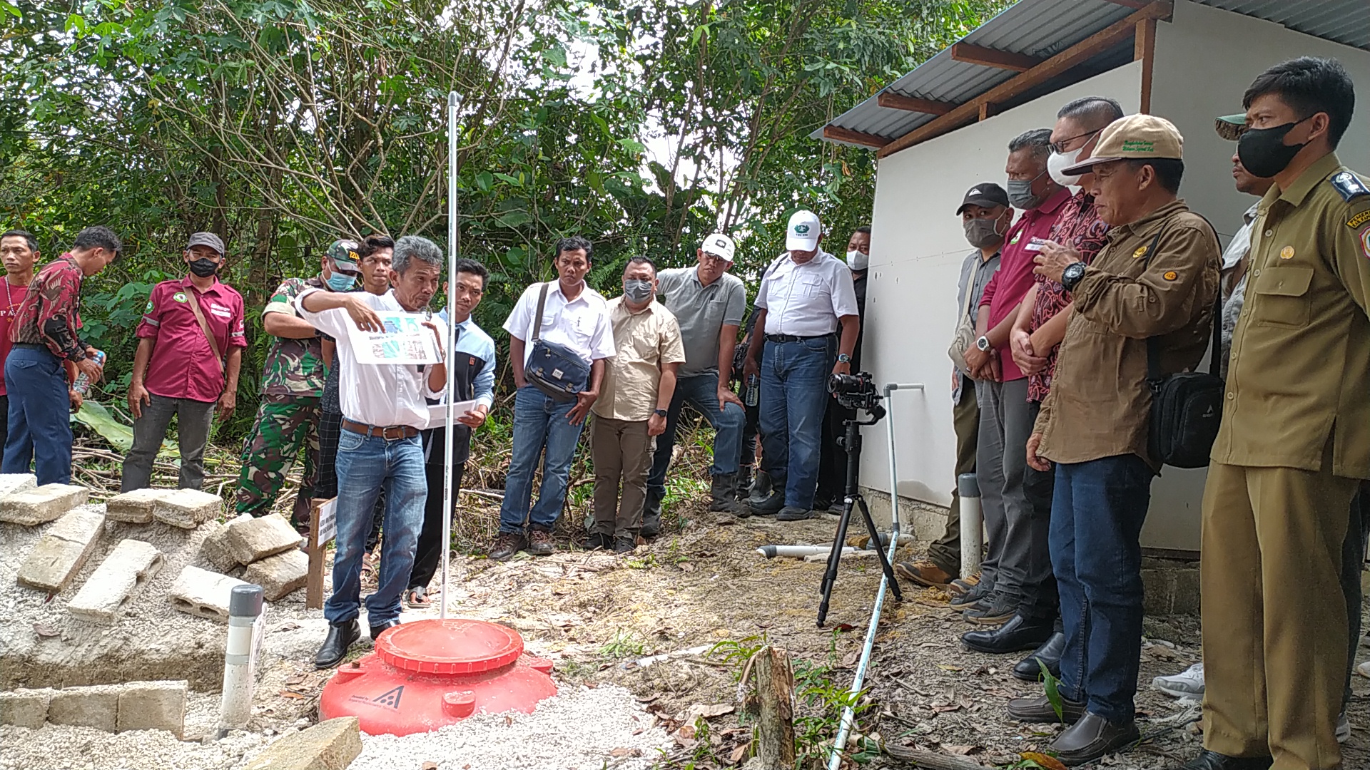 Peluncuran proyek Safe Water Garden (SWG) yang diinisaisi Sinar Mas Agribusiness and Food