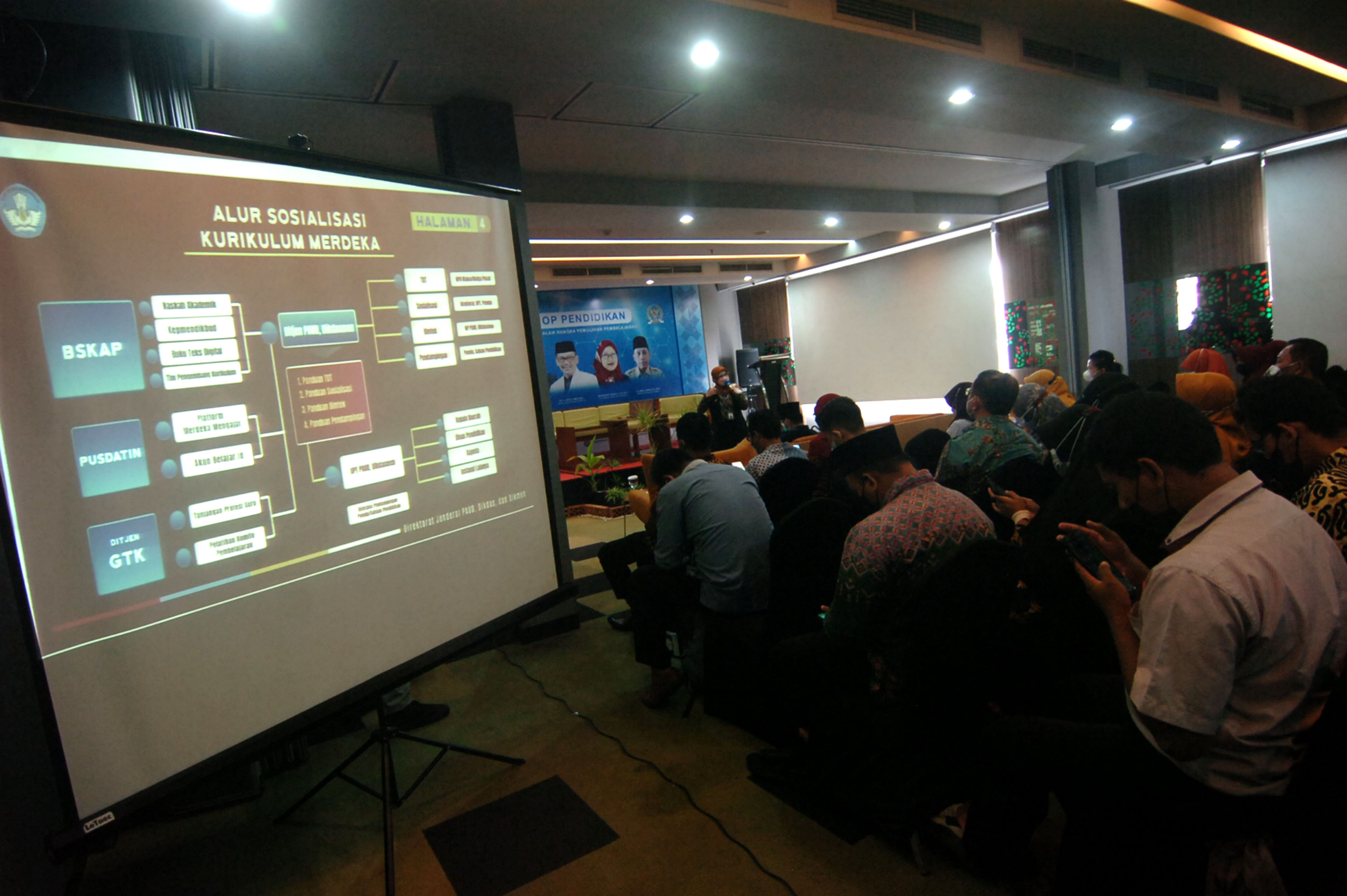 KURIKULUM MERDEKA: Sosialisasi kurikulum oleh Kemendikbud-Ristek dimaksudkan untuk pemulihan pembelajaran akibat covid-19.