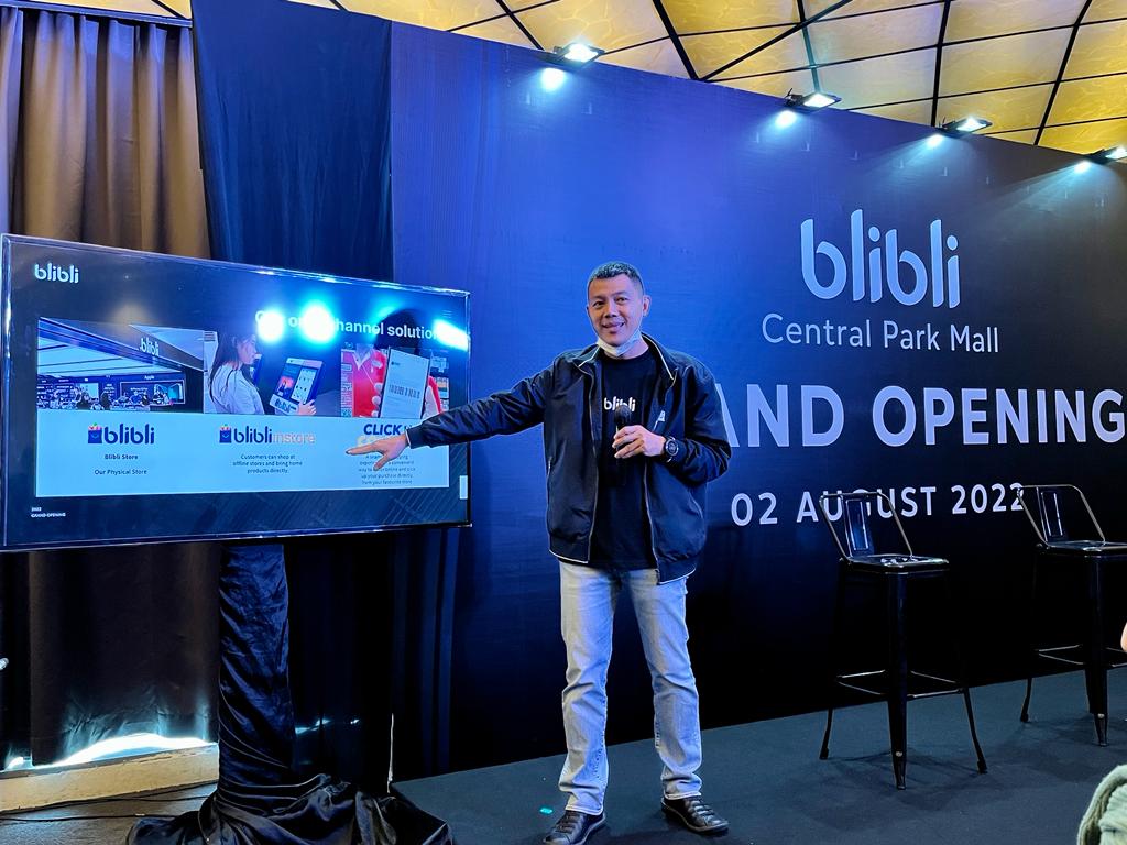 Grand Opening Blibli Store di Central Park Mall, Jakarta, Selasa (2/8).