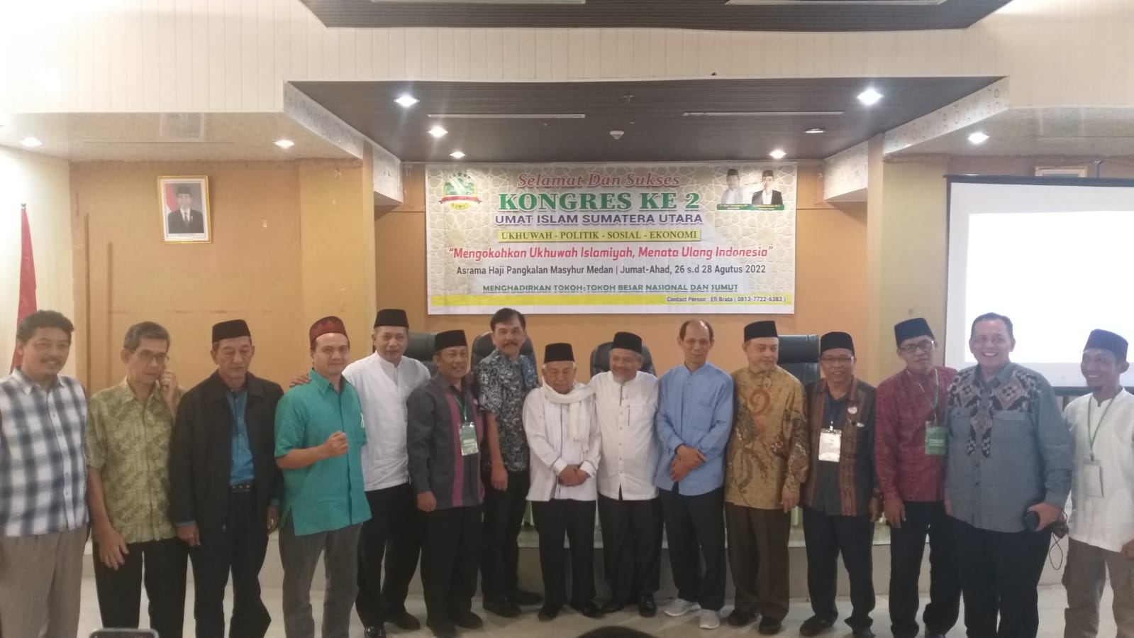 Konggres 2 Umat Islam Sumatra Utara digelar selama dua hari, dibuka Gubernur  Sumut Letjen TNI Pur Edy Rachmayadi, Jumat (26/8)