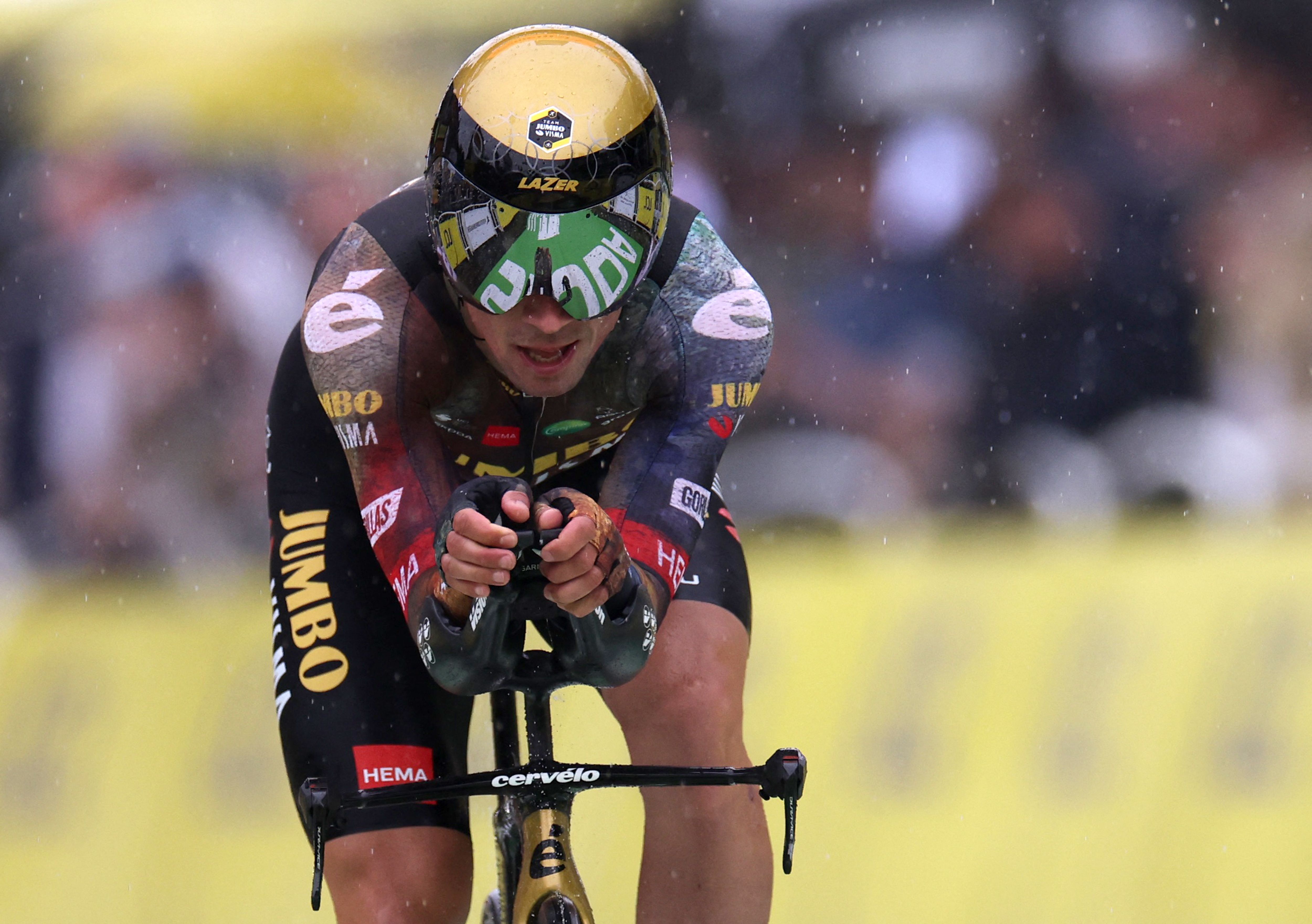 Pembalap Slovenia Primoz Roglic