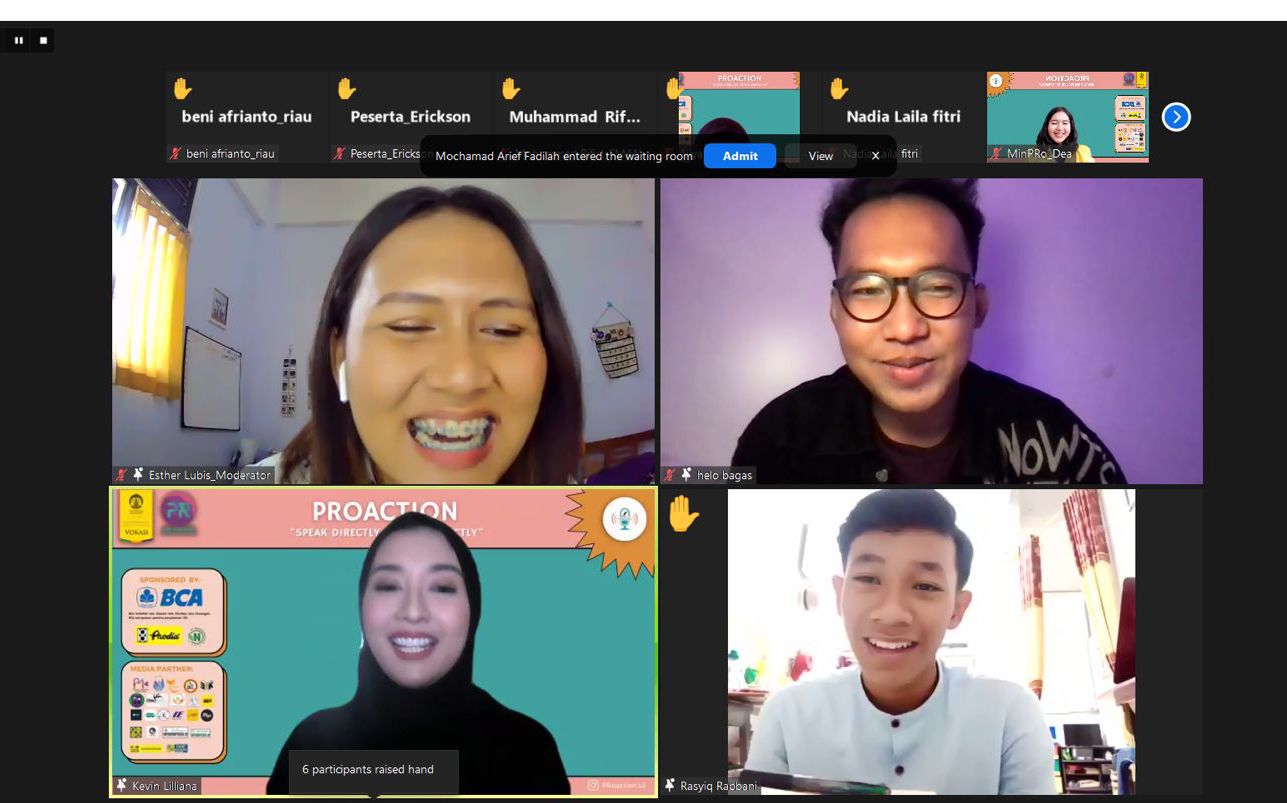 Prodi Humas Vokasi UI, menyelenggarakan literasi komunikasi yang diikuti 500 peserta secara daring.