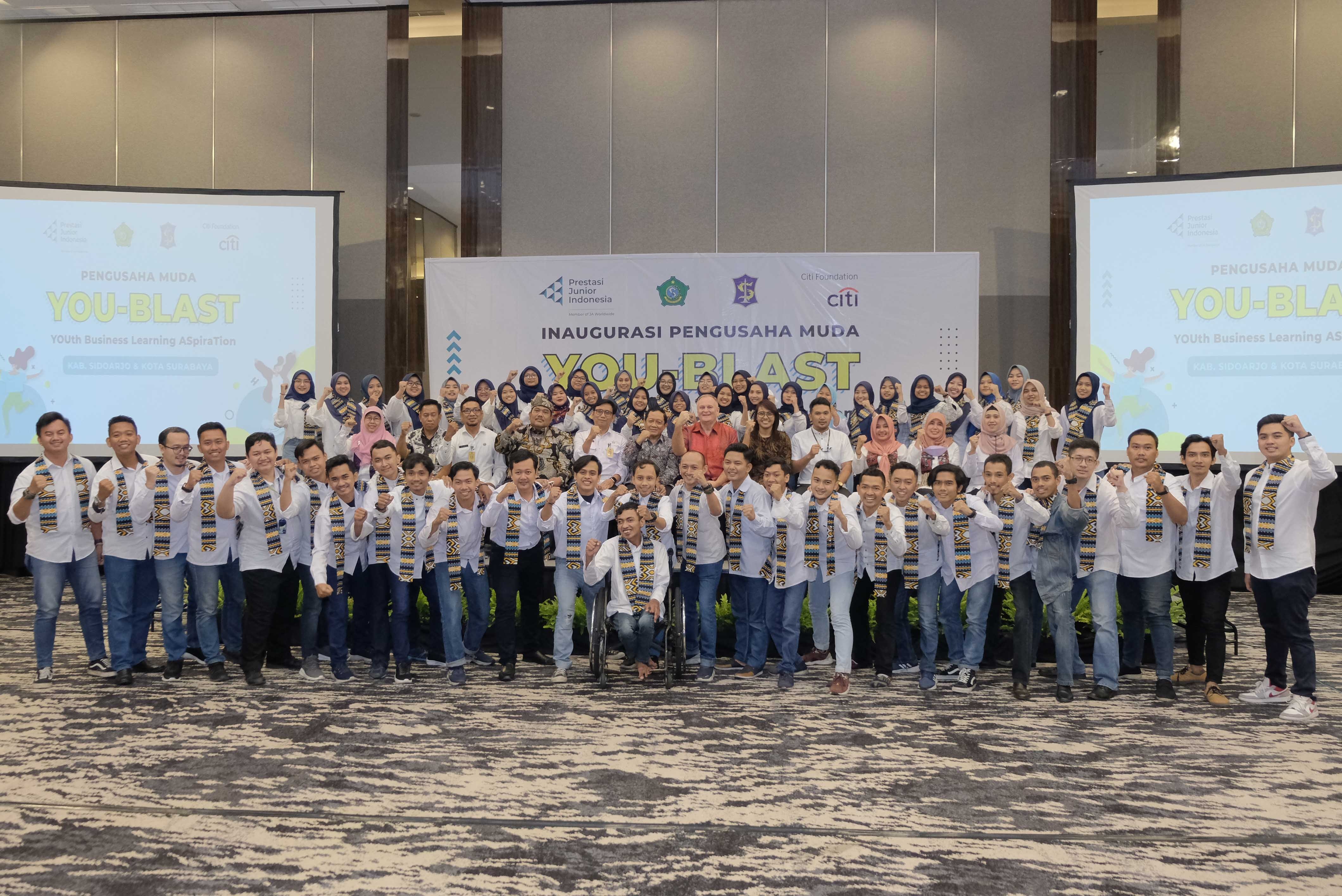 Peserta ajang YOU-BLAST yang digelar Citi Indomesi dan Prestasi Junior Indonesia