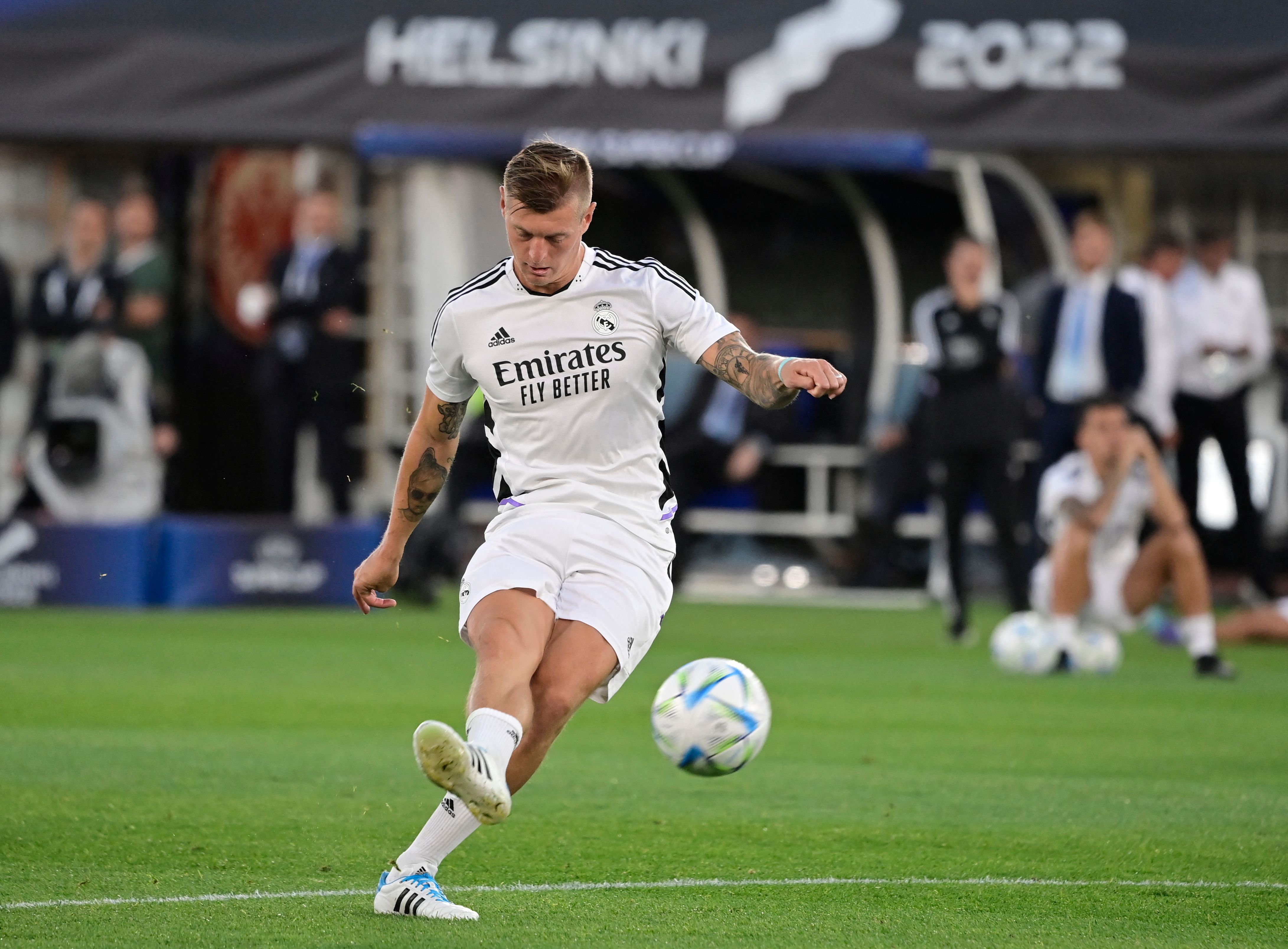 Gelandang Real Madrid Tony Kroos