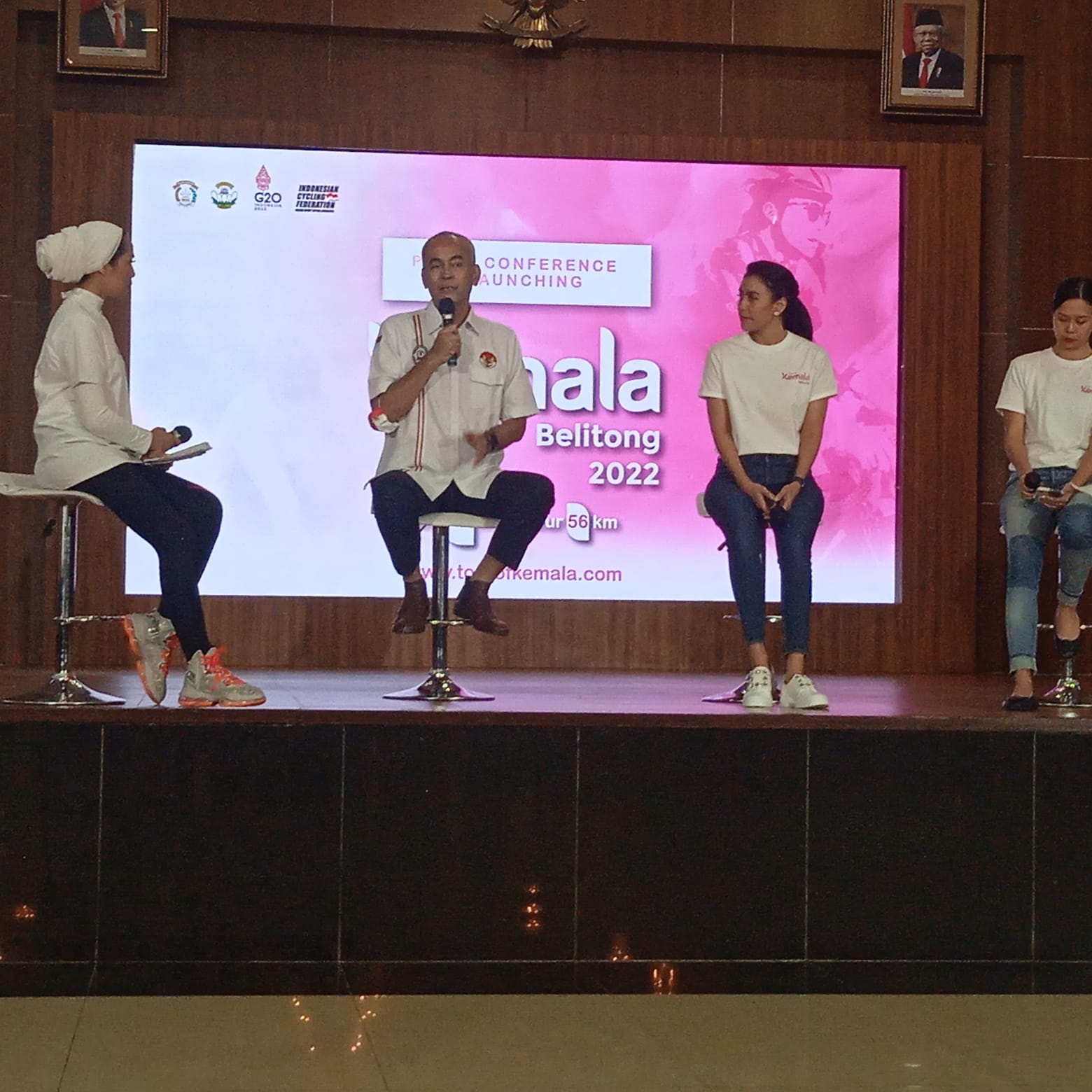 Konferensi pers Tour of Kemala yang diselenggarakan di Jakarta.