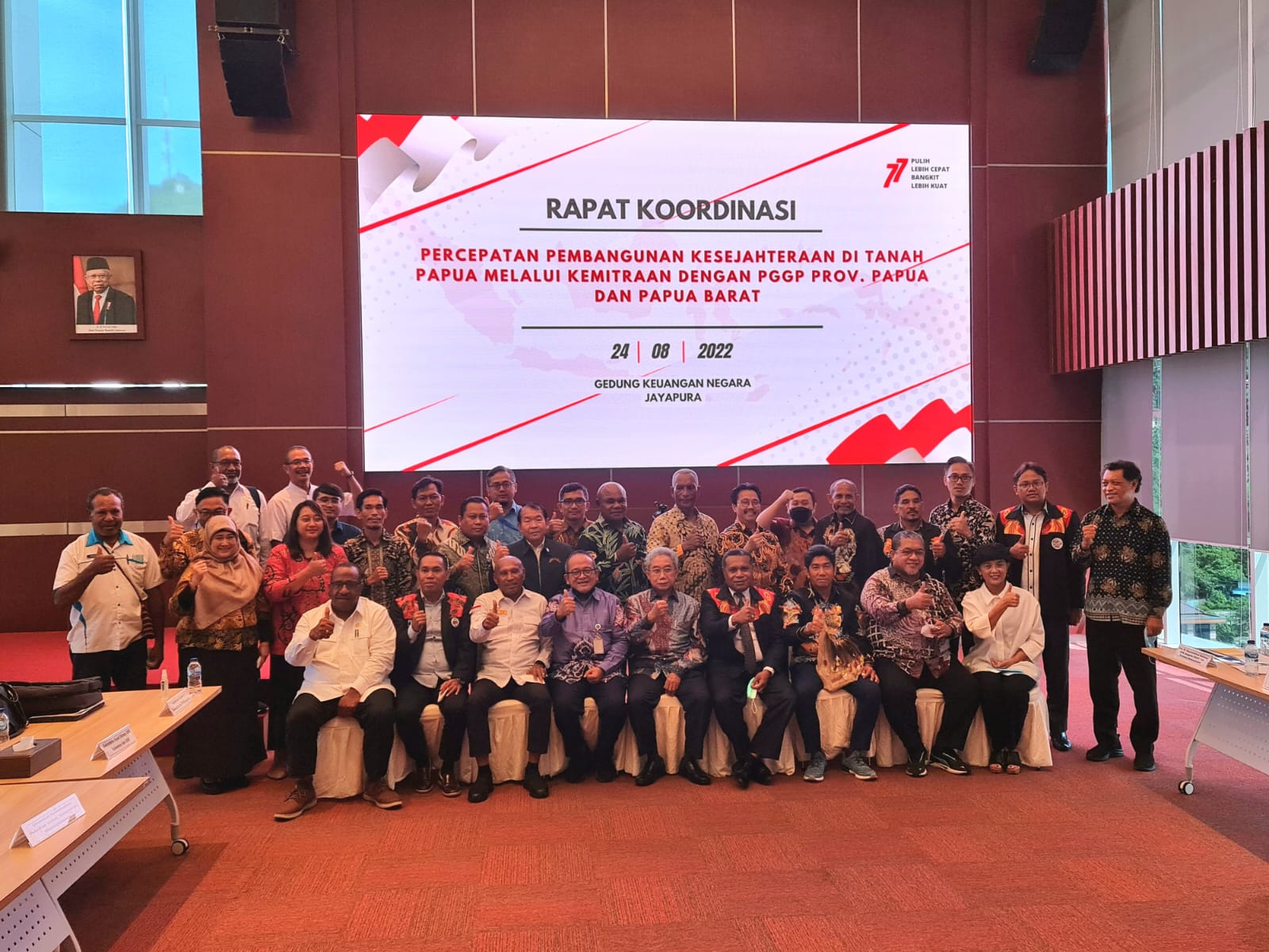 Rakor Percepatan Pembangunan Kesejahteraan di Papua Melalui Kemitraan dengan PGGP