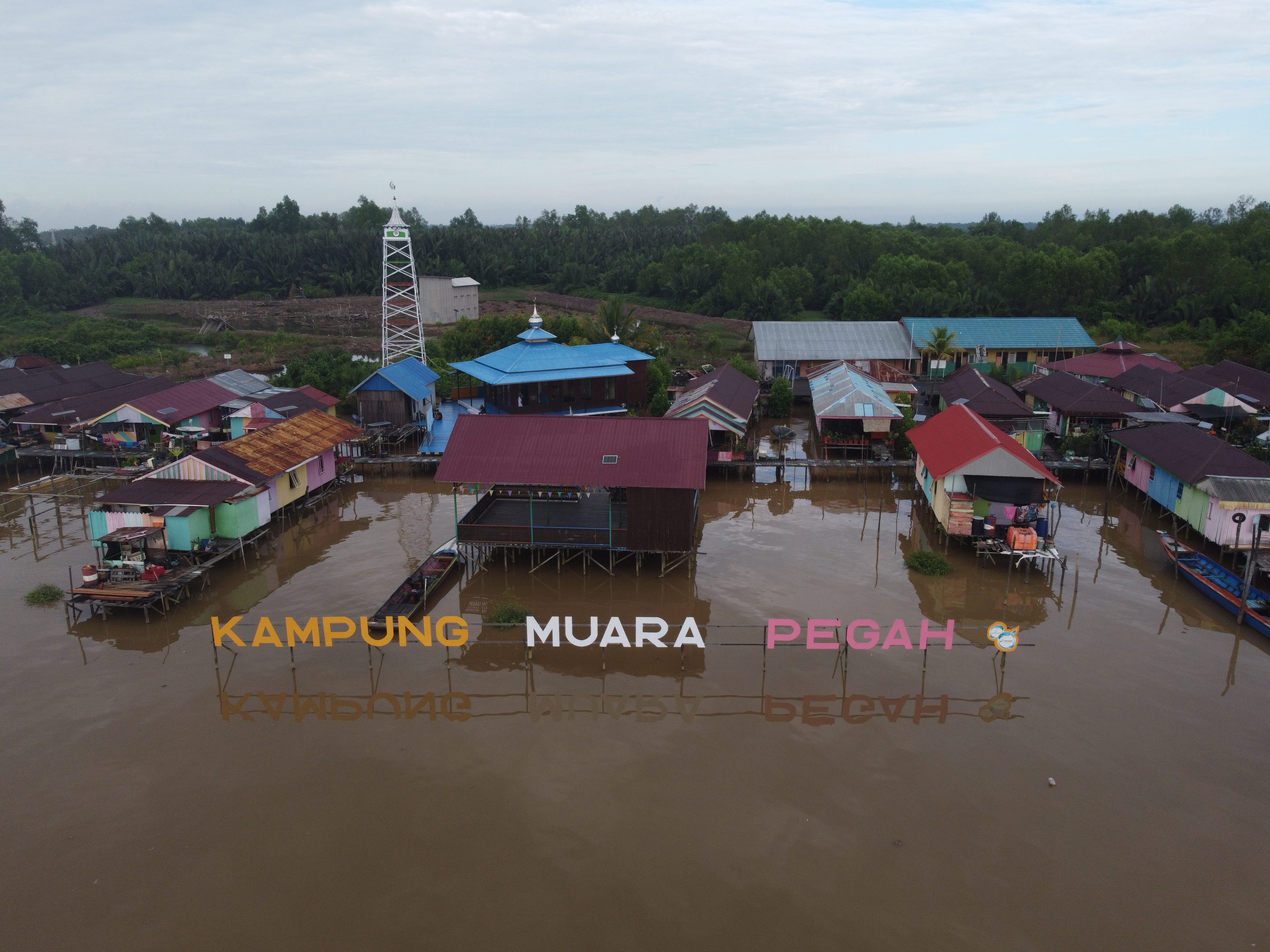 Kampung Muara Pegah, Kelurahan Muara Kembang, Kutai Kartanegara, Kalimantan Timur, lebih maju berkat campur tangan Pertamina Hulu Mahakam