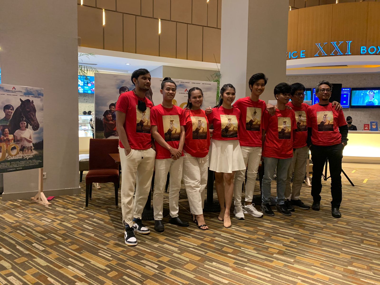 Suasana jumpa pers film Jo Sahabat Sejati, di Jakarta, Senin (8/8).