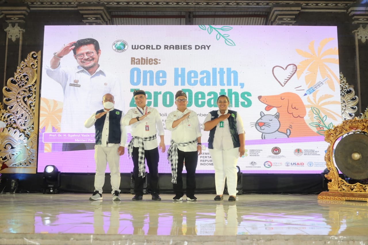 Peringatan World Rabies Day (WRD) atau Hari Rabies Sedunia yang dilaksanakan di Kabupaten Tabanan, Bali, pada hari Kamis (29/09).
