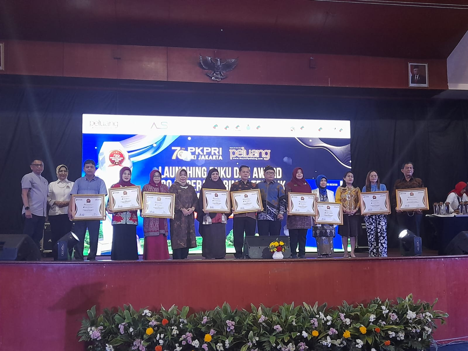 Penghargaan dan peluncuran Buku 100 Koperasi Primer Terbaik Anggota PKPRI DKI Jakarta, Rabu (21/9/2022) di Hotel Bidakara Jakarta