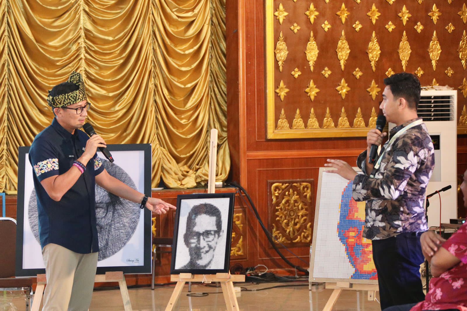 Menparekraf Sandiaga Uno menghadiri program Kabupaten dan Kota (KaTa) Kreatif di Dumai, Riau.