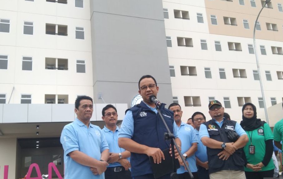 Anies Resmikan 1.348 Unit Hunian DP Nol Rupiah di Jakarta Timur