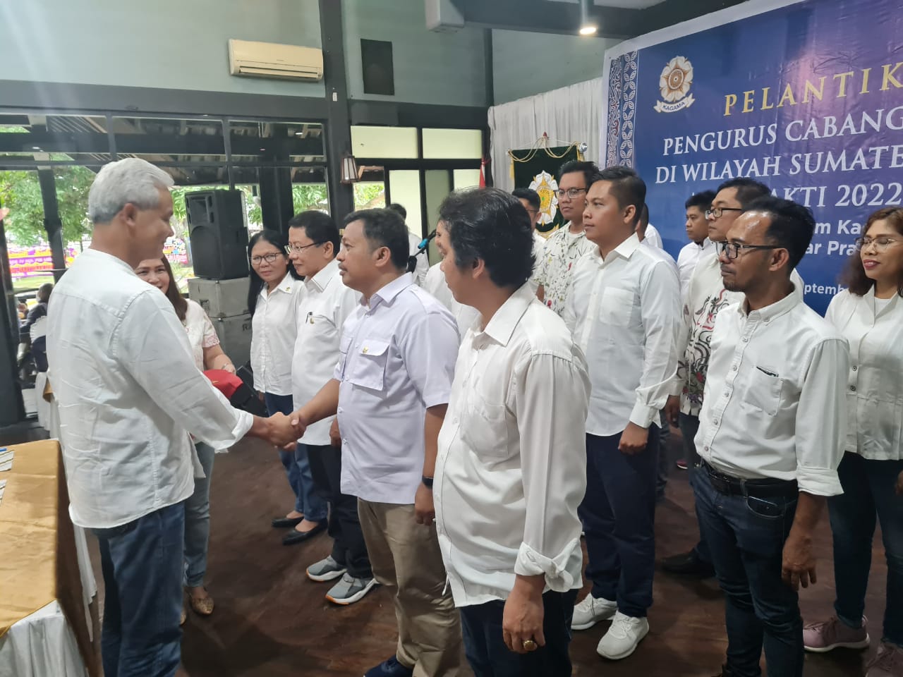 Ganjar Lantik Pengurus Kagama Wilayah Sumatra Utara