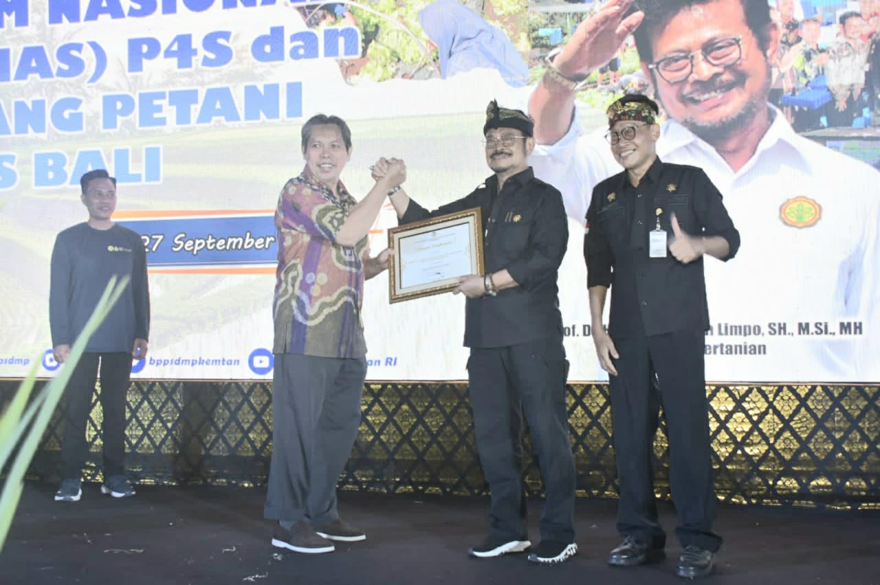 Mentan SYL menghadiri acara Puncak Forum Nasional (Fornas) P4S dan Pembukaan Magang Petani P4S di Bali, Senin (26/9).