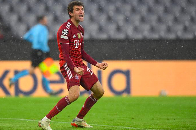 Striker Bayern Muenchen, Thomas Mueller.