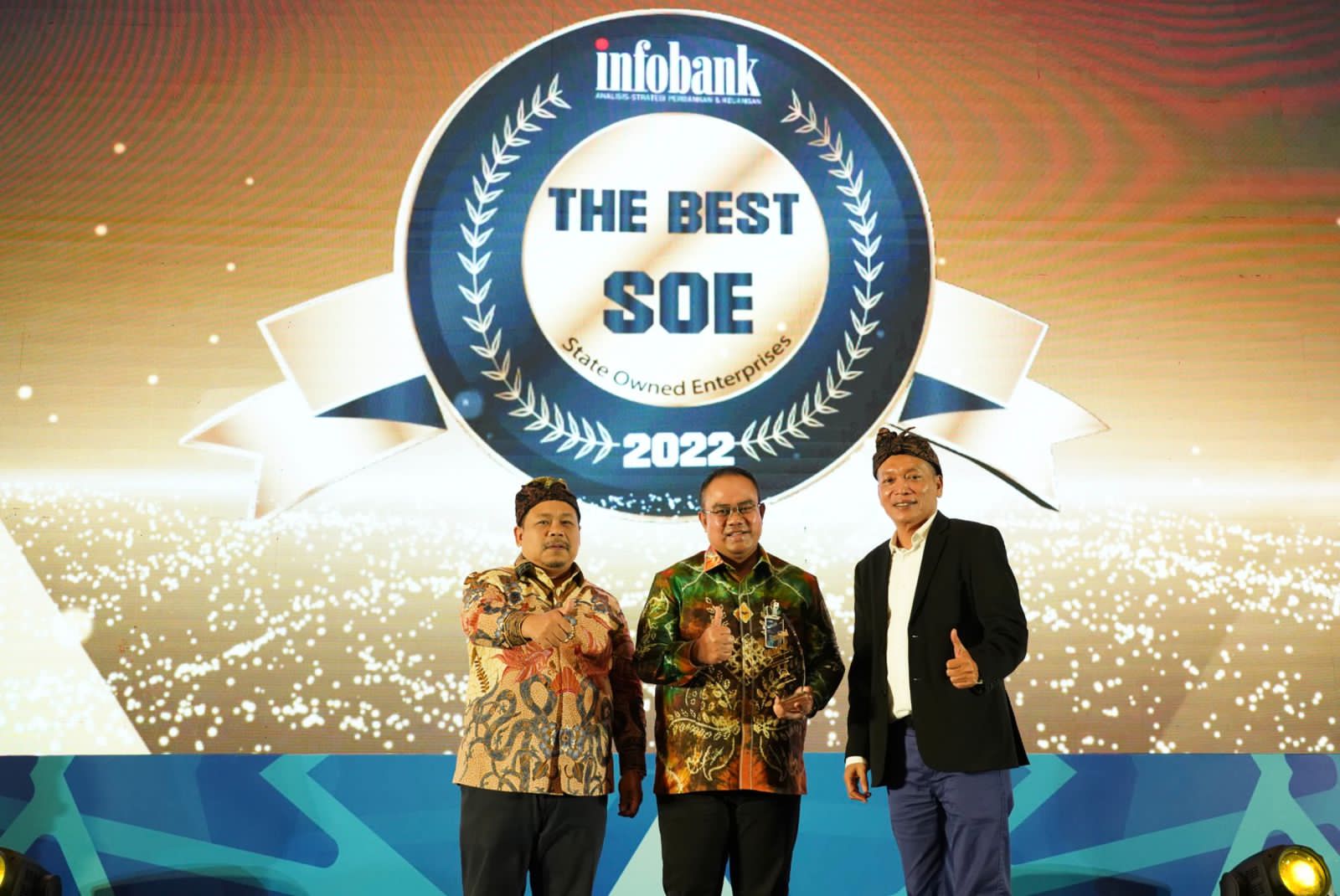 PNM meraih penghargaan Infobank The Best State-Owned Enterprise 2022 dalam kategori ‘The Best SoE in Empowering Ultra-Micro’.