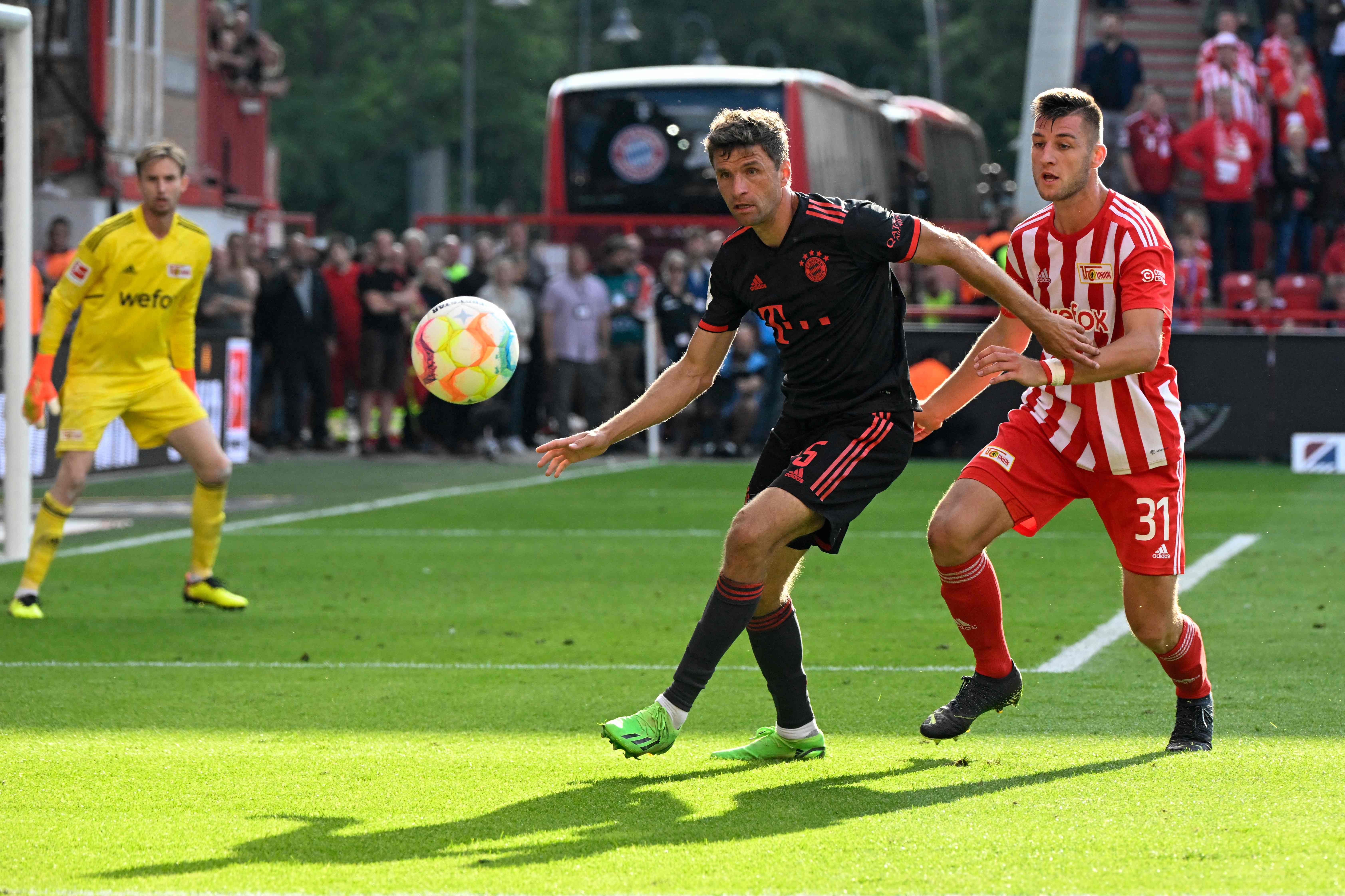 Laga Bundesliga antara Union Berlin dan Bayern Muenchen.