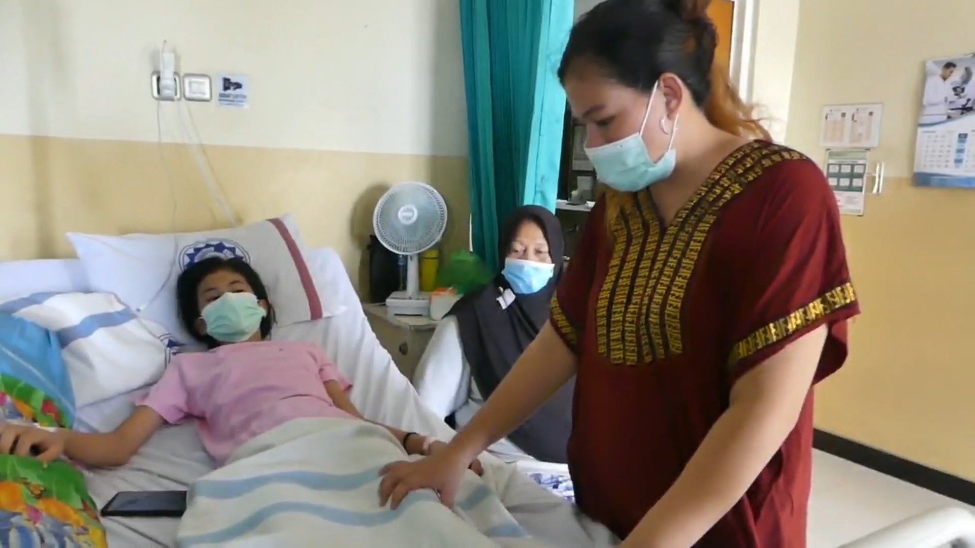 Salah satu pasien DBD yang dirawat di rumah sakit.