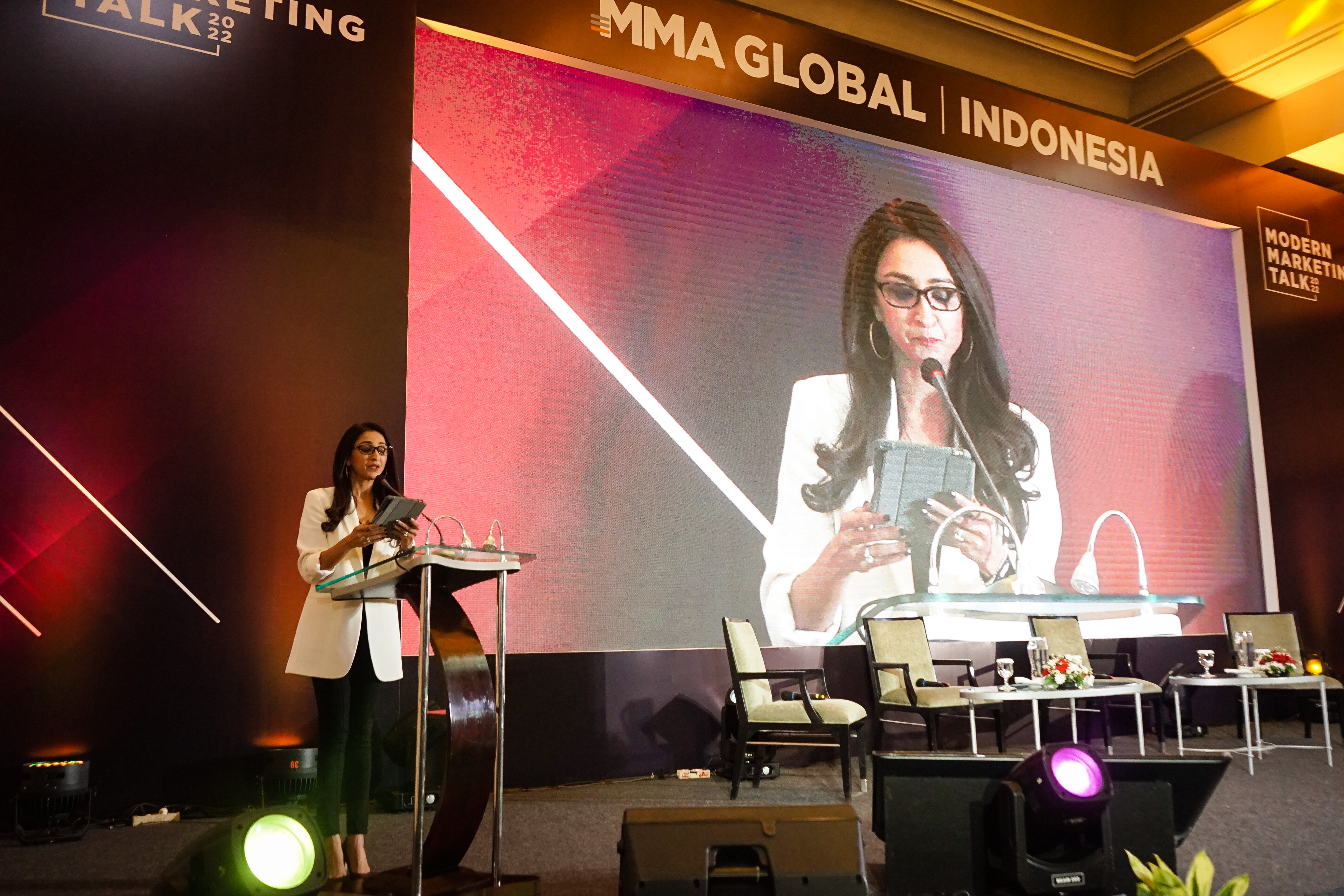 Shanti Tolani, Country Head & Board of Director, MMA Global Indonesia. dalam acara The Modern Marketing Talk 2022.