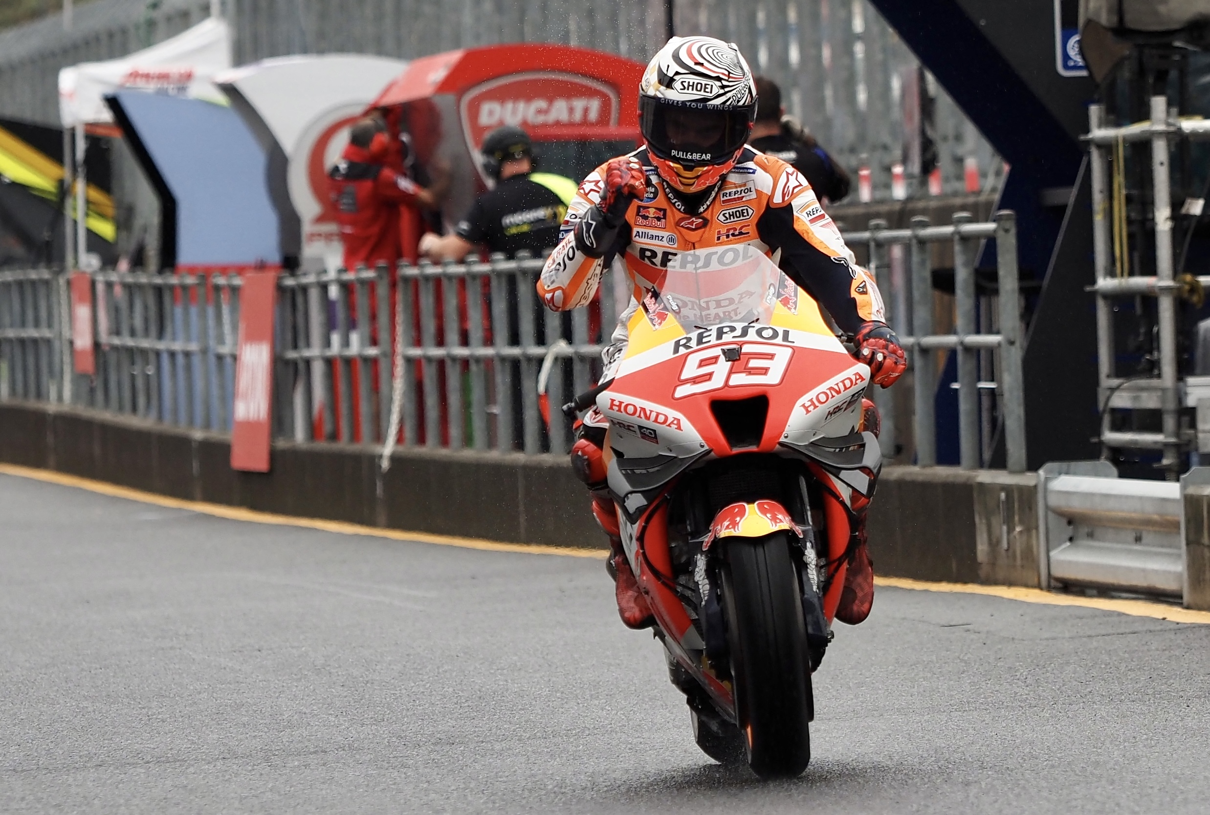 Pembalap tim Repsol Honda Marc Marquez