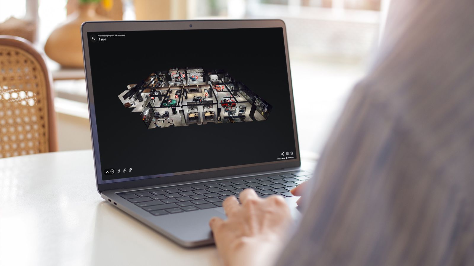 Virtual Tour 3D full rendering merupakan solusi untuk memvisualisasikan ruangan dan properti yang belum ada fisiknya.