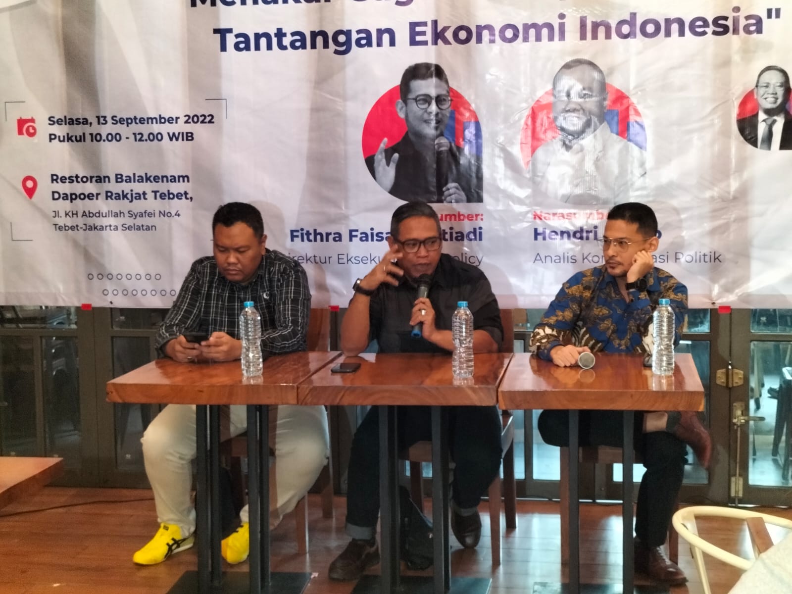 Diskusi Tantangan ekonomi Indonesia di Jakarta