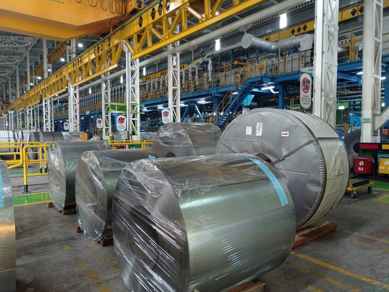 Baja lapis aluminium seng (BJLAS) dan baja lapis seng produk Tatalogam Group.