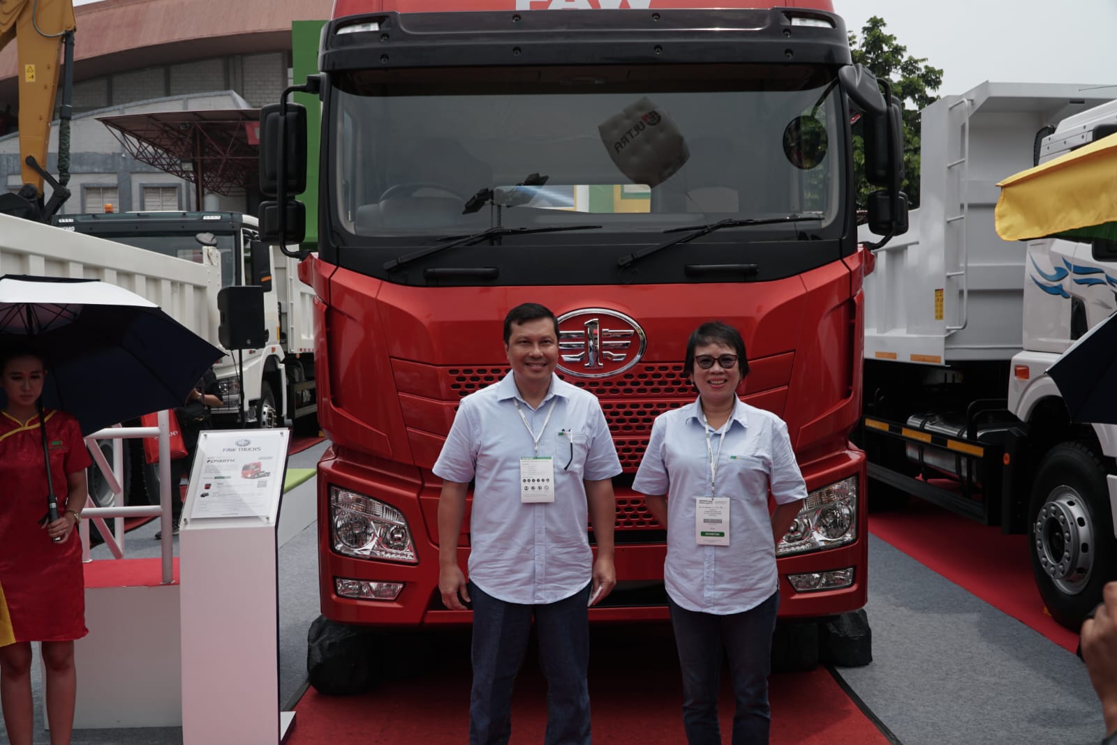 Kendaraan truk FAW turut hadir dan menyeramarakkan pameran Mining Indonesia 14-17 September 2022 di Jakarta International Expo, Jakarta.