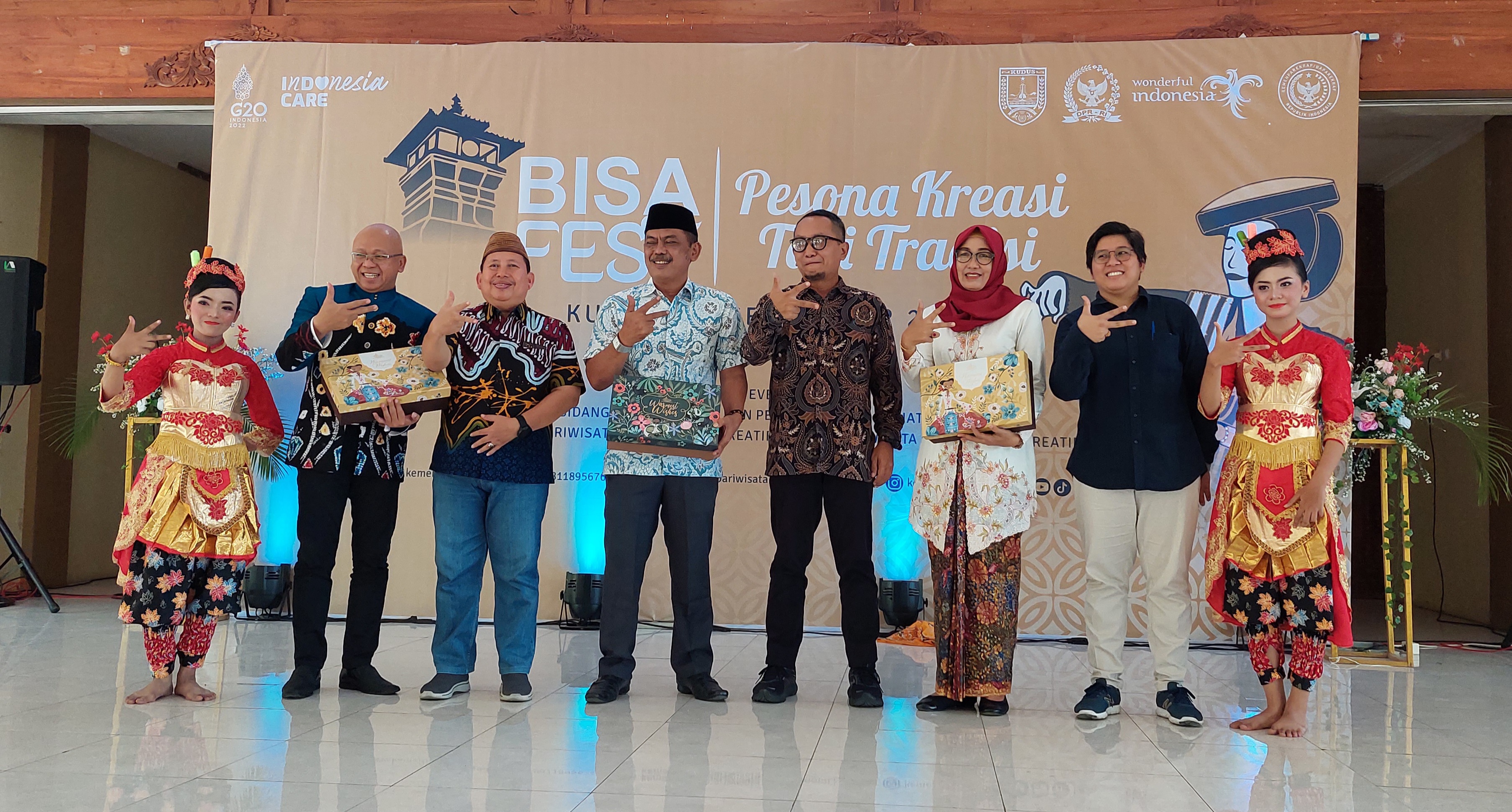 Kemenparekraf RI menggelar Bisa Fest Pesona Kreasi Tari Tradisi di Taman Krida, Kudus, Jawa Tengah. 