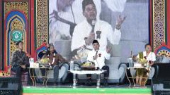 Direktur Pencegahan BNPT Brigjen Ahmad Nurwakhid berbicara dalam acara Halaqah Kebangsaan di Ponpes KHA Wahid Wasyim, Jawa Timur.