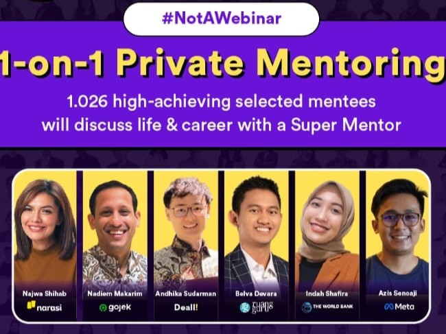 Andhika Sudarman kembali mengadakan event untuk mentoring 1-on-1 terbesar di Indonesia bernama Deall Career Mentoring Festival (DCMF) 2022. 