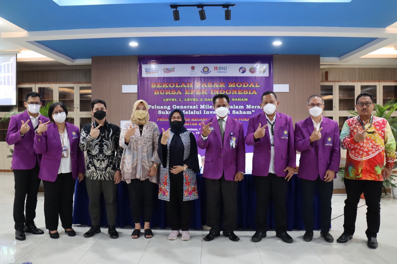 Workshop sekolah pasar modal fakultas Vokasi UKI