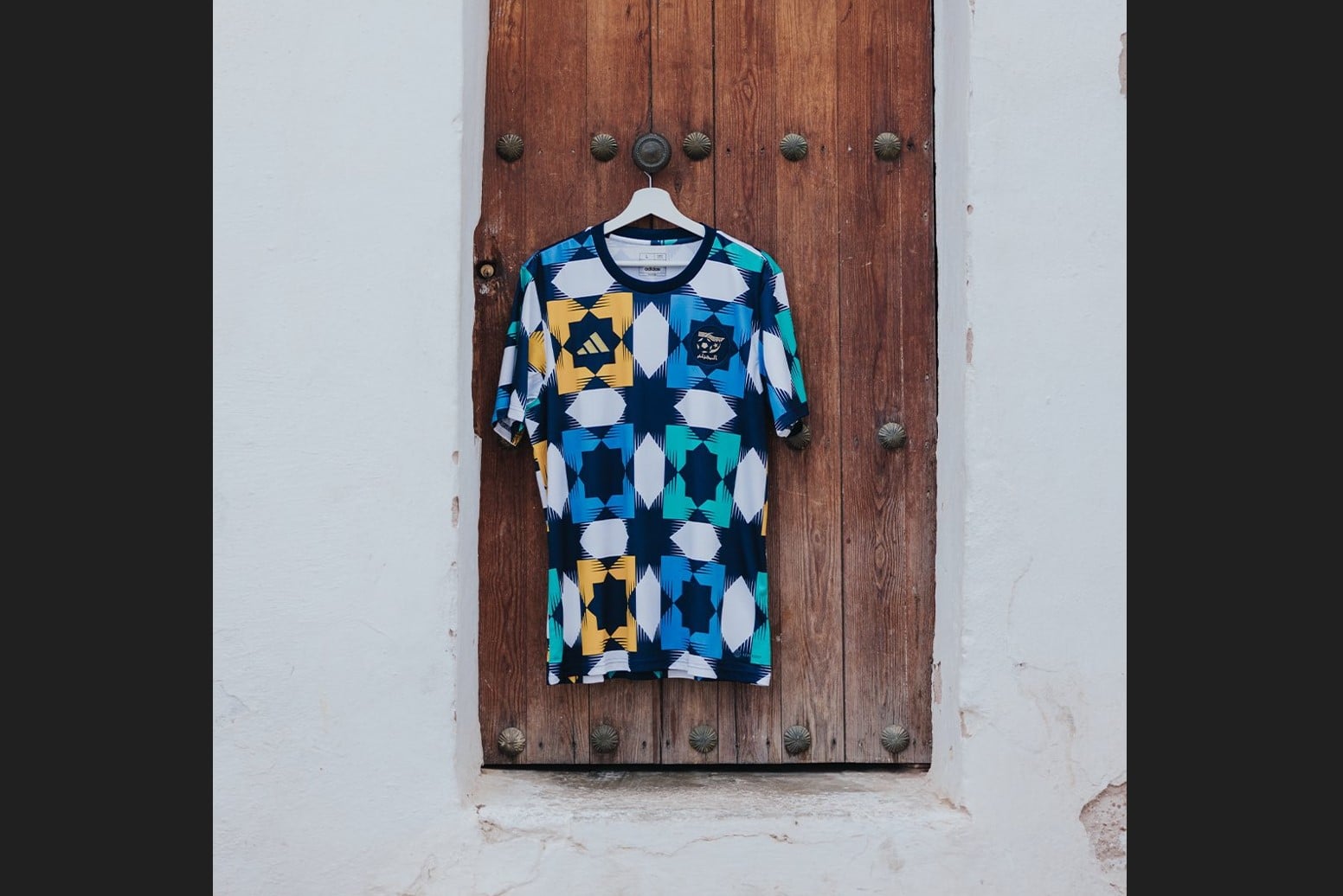 Jersey timnas Aljazair yang dipermasalahkan oleh Maroko