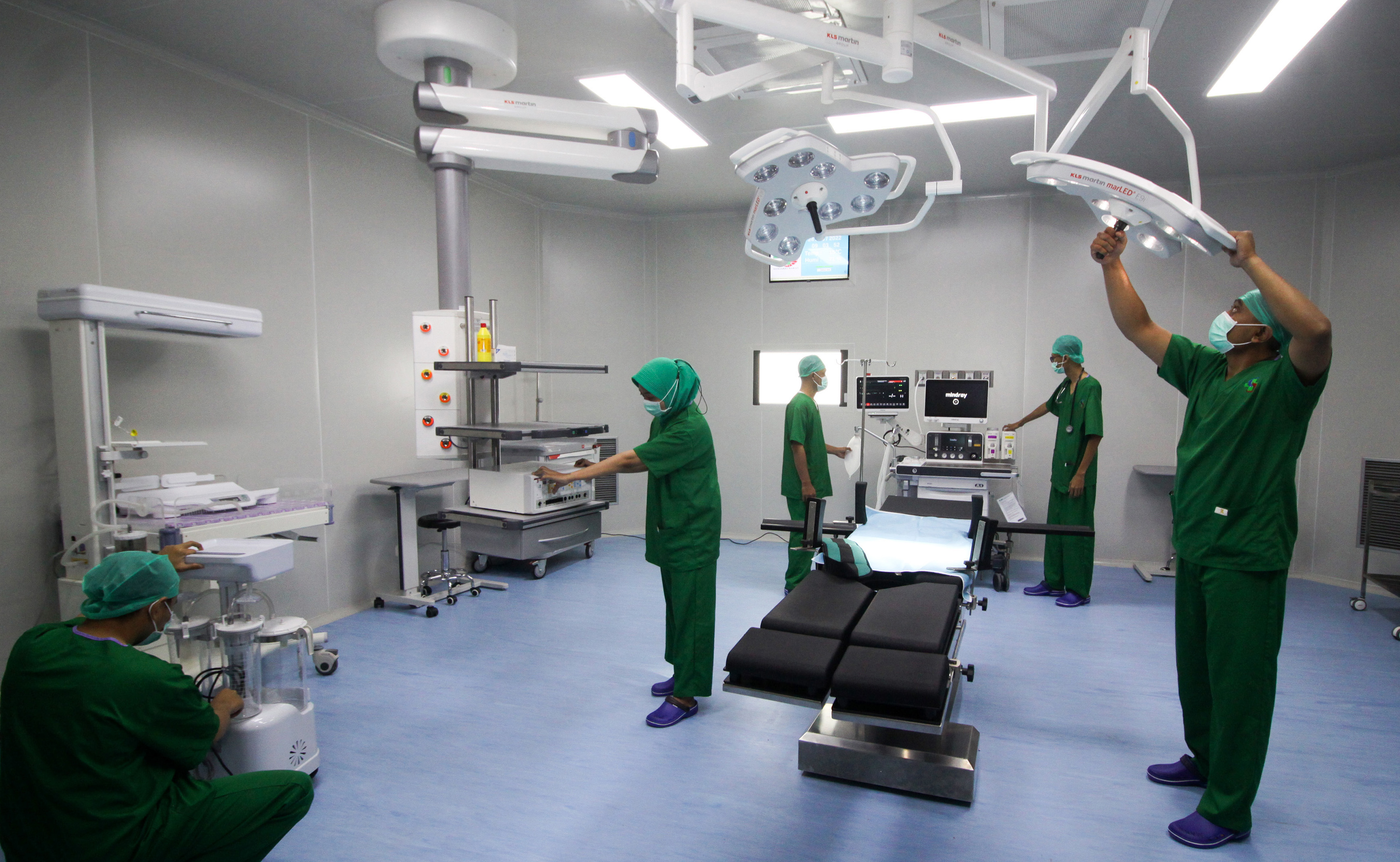 Ilustrasi fasilitas kesehatan di sebuah rumah sakit.