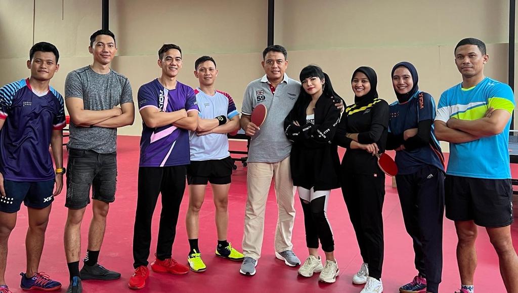 Owner Manggung Pola Raya Reza Pahlevi akan membangun pusat prlatihan tenis meja berstandar internasional