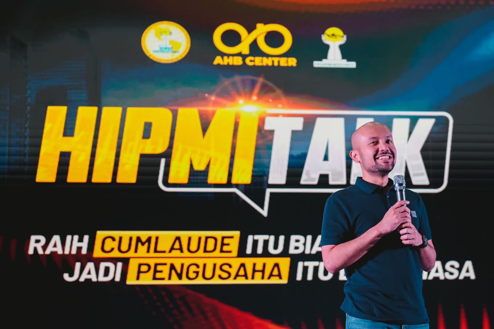 Calon Ketua Umum Hipmi Akbar Himawan Buchari di ajang HIPMI Talk