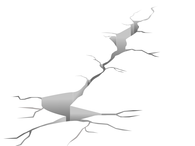 Ilustrasi dampak gempa bumi