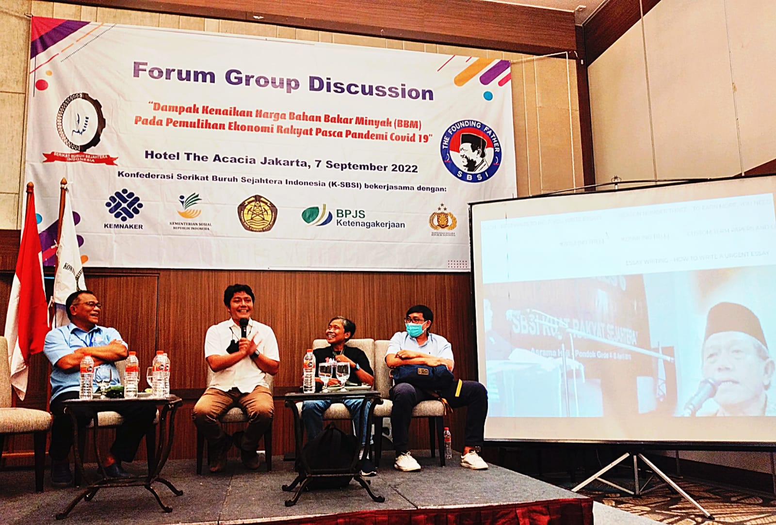  Forum Group Discusion (FGD) Dampak Kenaikan BBM terhadap Pemulihan Ekonomi Paska Pandemi, di Jakarta, Rabu (7/9)