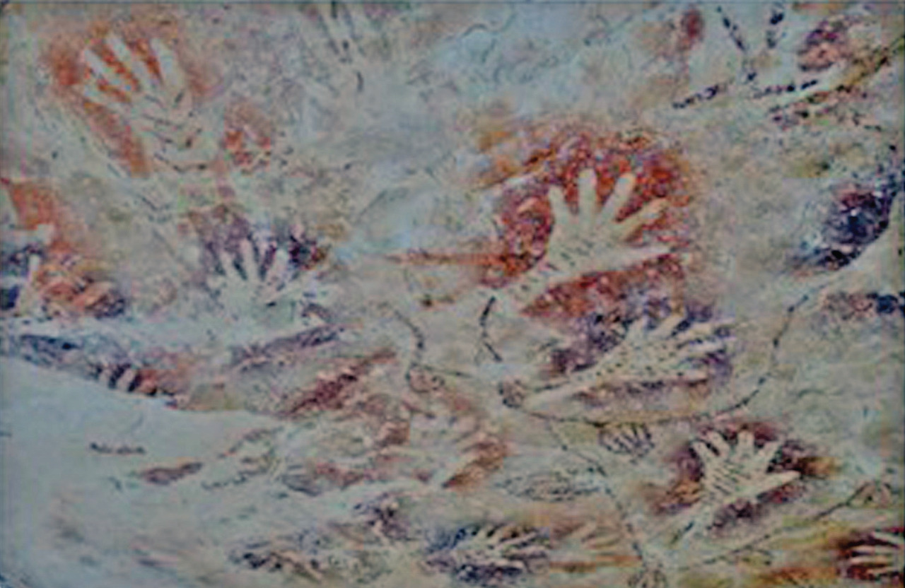 Gambar cadas di Sangkurilang - Semenanjung Mangkalihat.