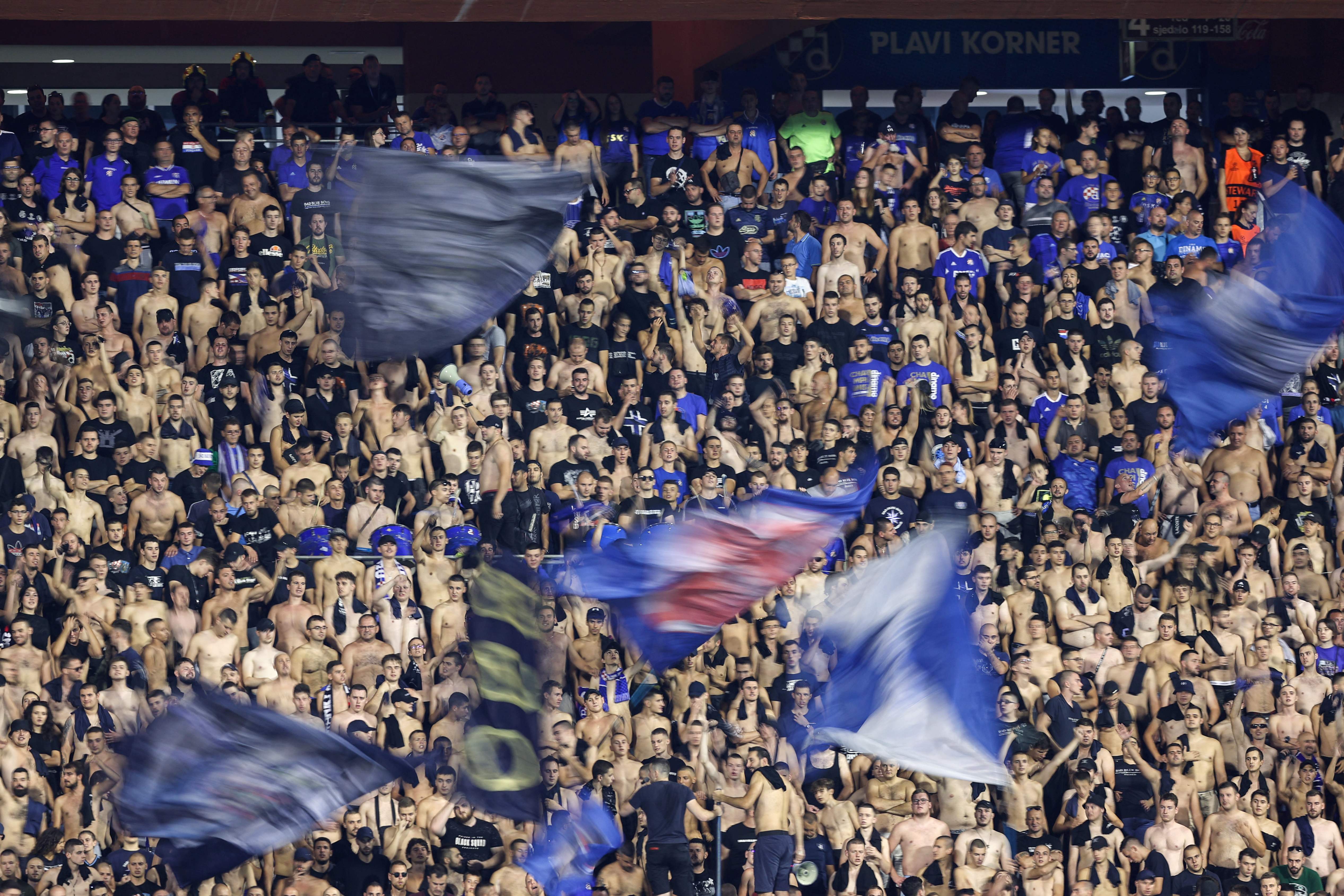 Aksi pendukung Dinamo Zagreb