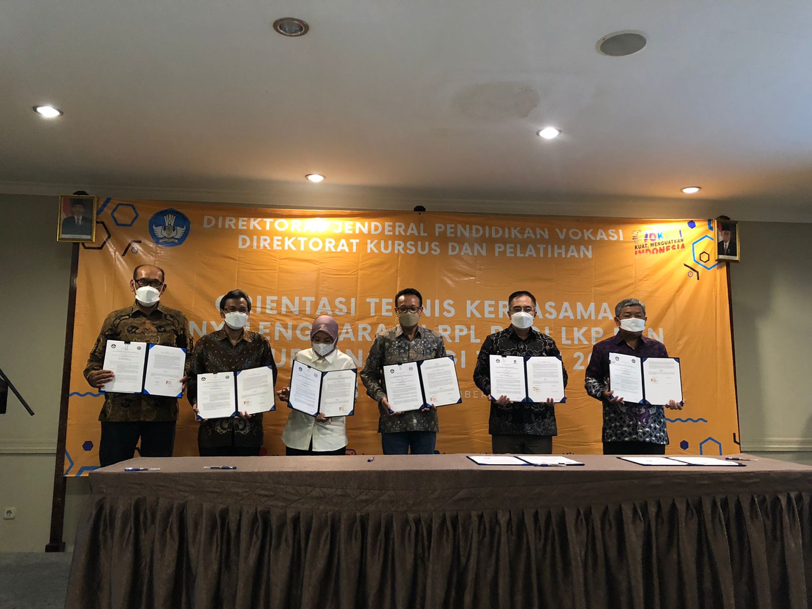 kerja sama penandatanganan MoU 54 LKP dengan 4 Perguruan tinggi untuk program RPL