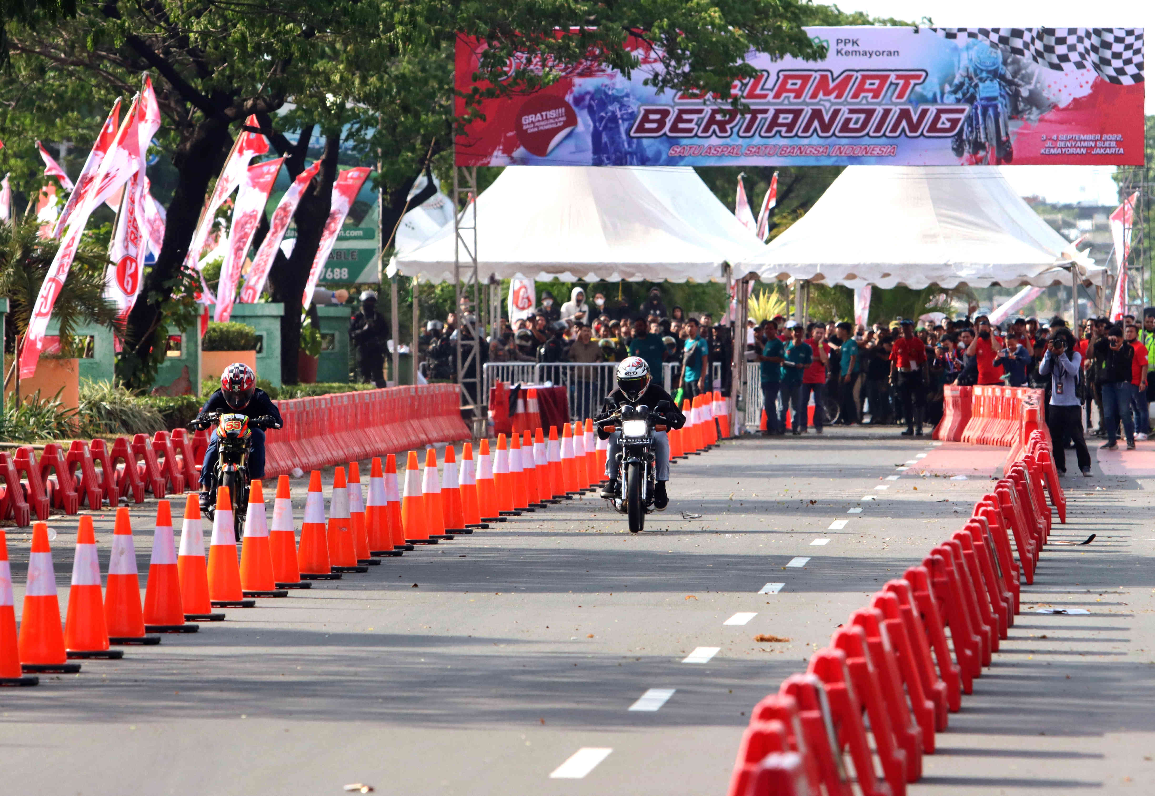 Street Race di Kemayoran, Jakarta Pusat yang digelar Polda Metro jaya