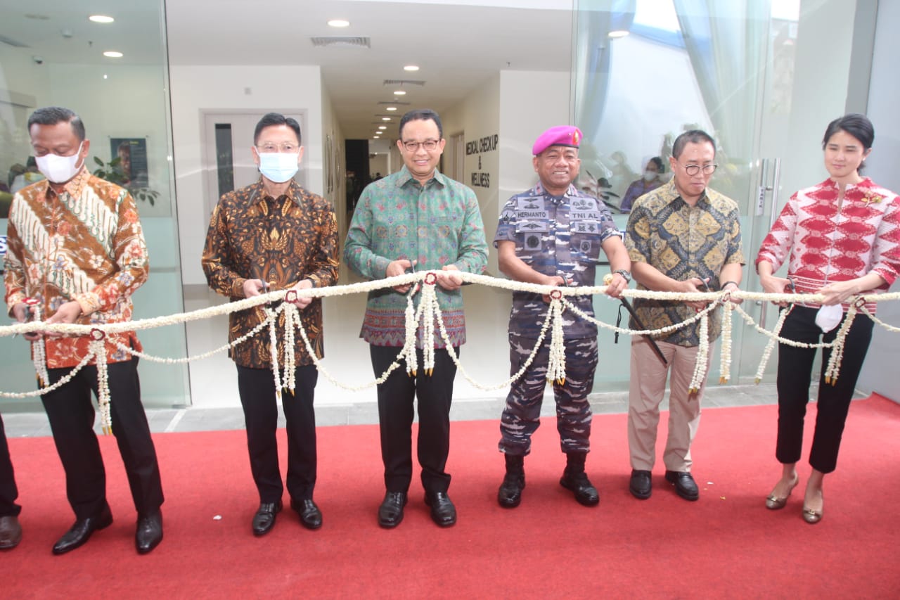 Gubernur DKI Jakarta Anies Baswedan meresmikan relaunching RS Siloam Mampang Jakarta.