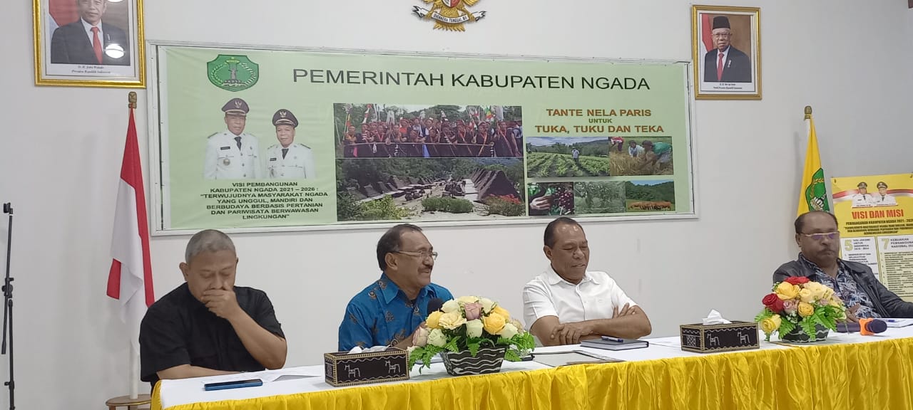 Bupati Ngada Andreas Paru, SH, MH, Sekda Ngada Theodisius Yosefus Nono, S.Sos, Tim Universitas Budi Luhur, Para Pimpinan SKPD Kabupaten Ngad