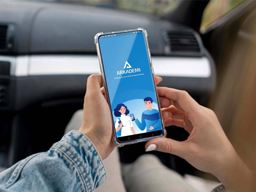Ilustrasi aplikasi Arkademi