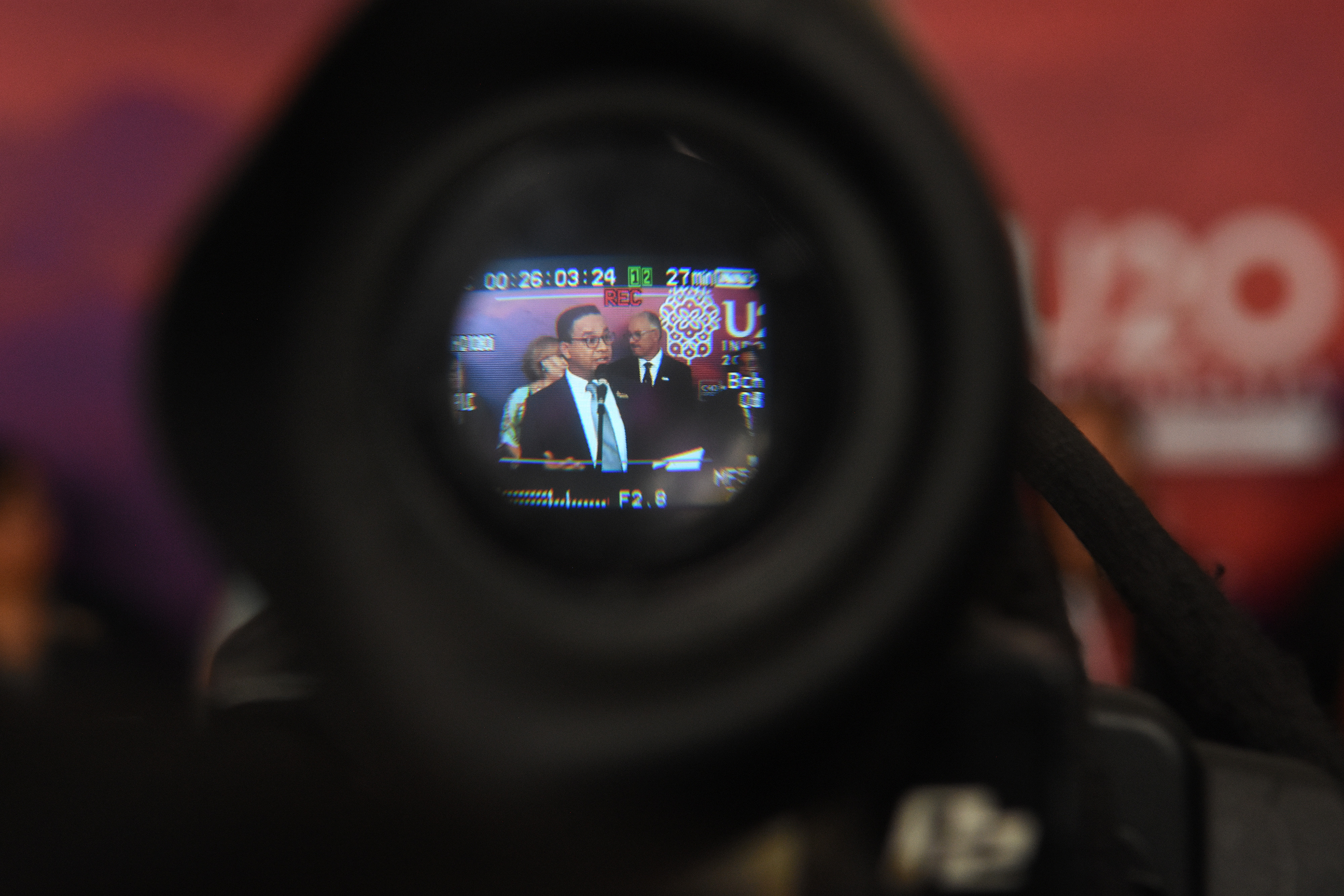 Tampilan jendela bidik Gubernur DKI Jakarta Anies Baswedan