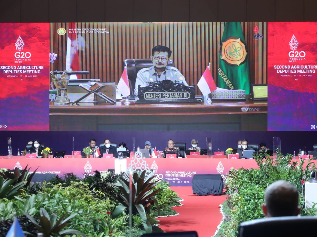 Mentan RI Syahrul Yasin Limpo menjadi pembicara dalam Forum KTT G20.