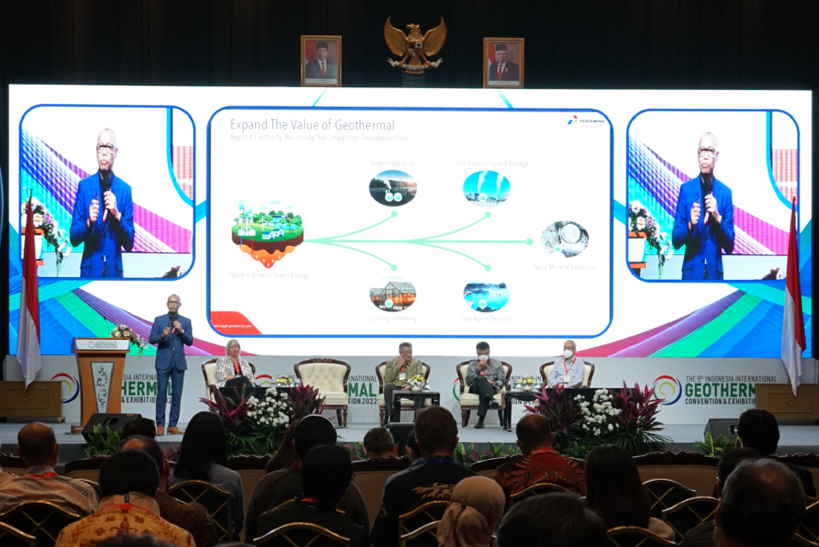 Dirut  PGE  Ahmad Yuniarto  di Indonesia International Geothermal Convention and Exhibition 2022.