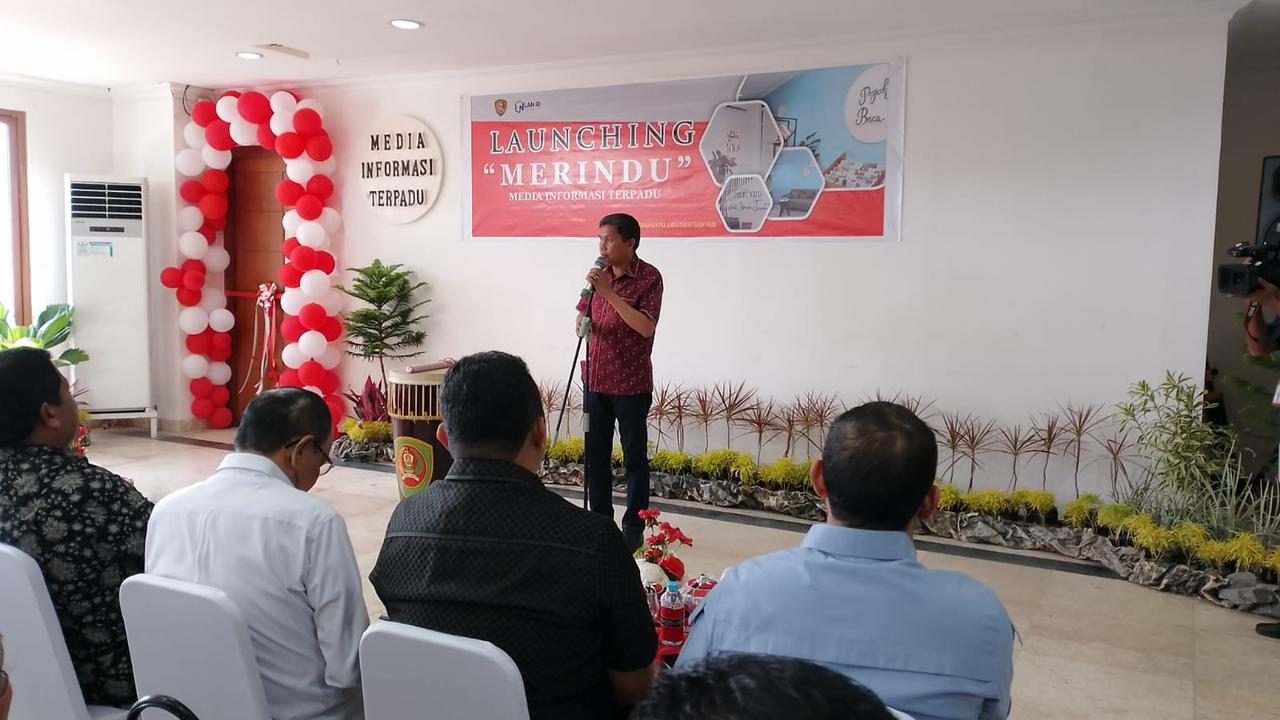 Peluncuran MERINDU, Media InformasibTerpadu DPRD Maluku