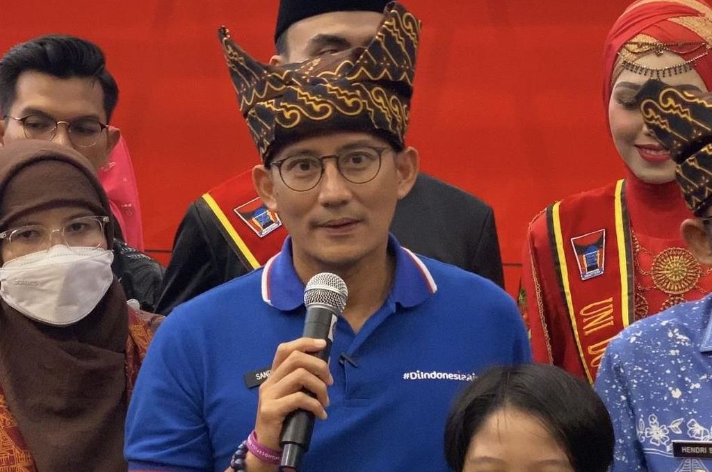 Menteri Pariwisata dan Ekonomi Kreatif Sandiaga Salahuddin Uno.